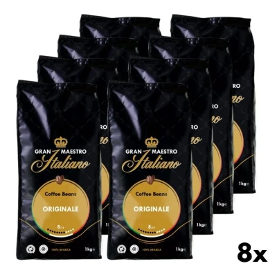 Originale Kaffeebohnen - Gran Maestro Italiano 8x1kg