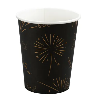 Pappbecher Neujahrsfeuerwerk 200cc/8oz - 1.000 Stk./Krt.