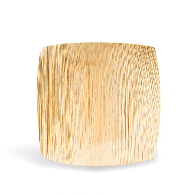 Palmblatt-Teller Quadratisch 1-Fach 20x20cm - 100 Stk/Pck