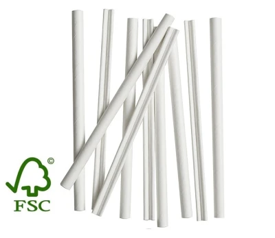 Papier-Rührstäbchen FSC® Weiß 110mm Ø6mm im Spender 500 Stück