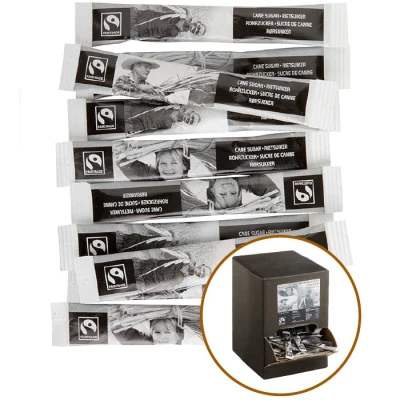 Rohrzuckersticks 4 Gramm im Spender - 600 Stk./DS.