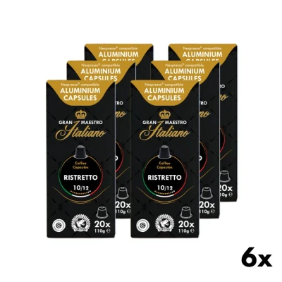 Ristretto Kaffeekapseln - Gran Maestro Italiano 6x20st.