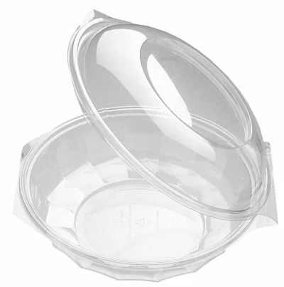 Salatschale mit festem Deckel (Recyceltes PET) 750cc - 240 Stk/Karton