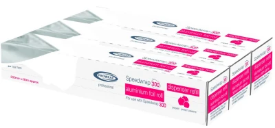 Alufolien-Nachfüller (Speedwrap-Spender) 30cmx90m (pro 3 Rollen)