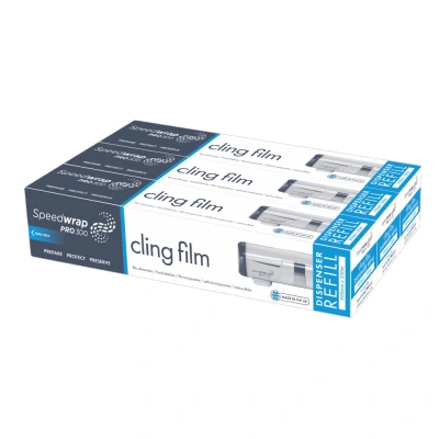3 x Frischhaltefolie-Nachfüllung für Speedwrap-Spender, 30cm x 300m