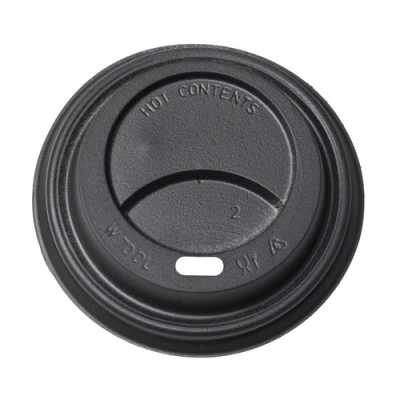 Deckel Schwarz (PS) für Becher 70mm/6oz - 1.000 Stk/Pck